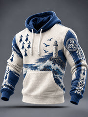 Sweat à capuche imprimé France Bretagne pour homme