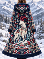 Veste en flanelle pour femme aux motifs d'animaux de la forêt nordique