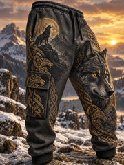 Pantalon de survêtement décontracté pour homme, motif viking