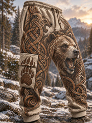 Pantalon de survêtement décontracté pour homme, motif viking