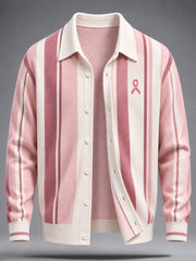 Sweat en fausse laine «Les vrais hommes portent du rose» pour la sensibilisation au cancer du sein chez l’homme