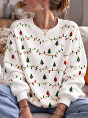 Sweat-shirt de Noël imprimé pour femmes