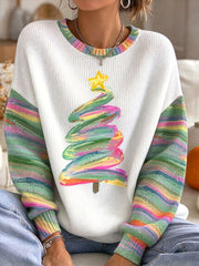Hauts colorés pour femmes à motif de sapin de Noël