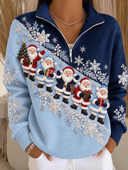 Noël Hiver Père Noël Sweatshirt Femme