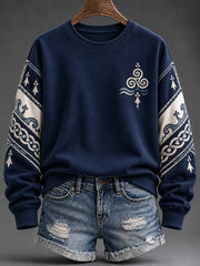 Sweat-shirt imprimé Bretagne pour femme