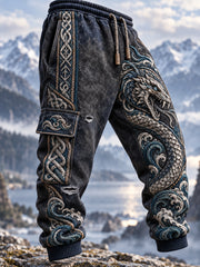 Pantalons de survêtement décontractés vikings pour homme