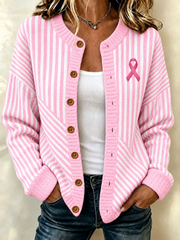 Cardigan contre le cancer du sein pour femmes