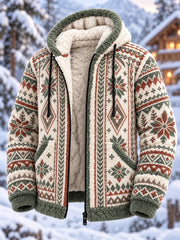 Sweat Homme Nordic-Style À Glissière Doublé Polaire