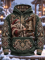 Sweats à capuche viking Père Noël pour hommes
