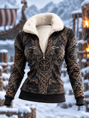 Haut viking imprimé pour femme