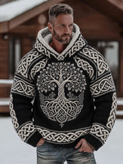 Sweat à capuche imprimé Viking pour hommes