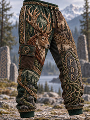 Pantalon de survêtement décontracté pour homme, motif viking