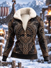 Haut viking imprimé pour femme