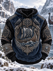 Chandail à capuchon Viking Art Flannel Homme