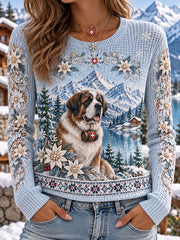 T-shirt waffle pour femme, Suisse