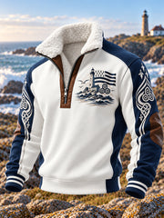 Sweat-shirt imprimé Bretagne pour homme