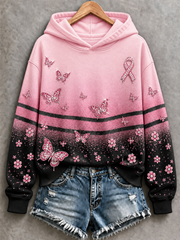 Sweat-shirt régulier pour le cancer du sein chez les femmes