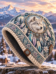 Chapeau unisexe à imprimé animalier nordique