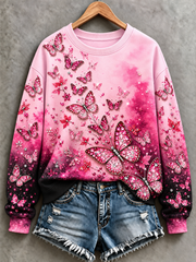 Sweat-shirt régulier pour le cancer du sein chez les femmes
