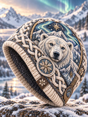Chapeau unisexe à imprimé animalier viking nordique