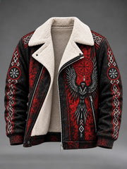 Veste en peluche viking pour homme