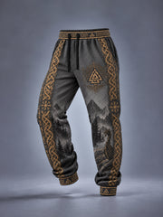 Pantalons à imprimé viking pour homme