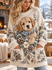 Pull pour femme à motifs d'animaux amusants