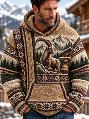 Pull à capuche imitation pour homme, Suisse