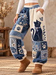 Pantalons décontractés animaux intéressants pour femmes