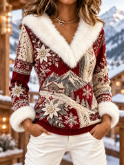 Pull à col montant pour femme, Suisse