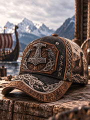 Chapeau unisexe à motif viking