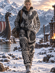 Ensemble 2 pièces de veste et de pantalon de jogging Viking Art pour femme