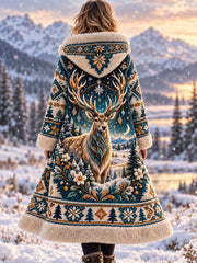 Veste en flanelle nordique pour femmes automne et hiver