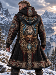 Chandail à capuchon doublé en molleton Viking Art Homme