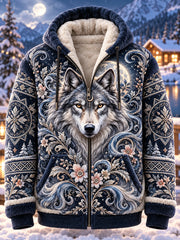 Veste en flanelle à motifs animaux pour homme, collection automne-hiver nordique
