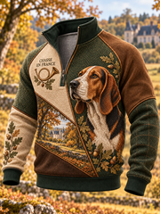 Sweat à capuche zippé pour la saison de chasse, modèle homme