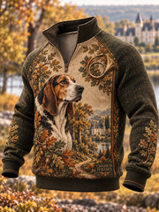 Sweat à capuche zippé pour la saison de chasse, modèle homme