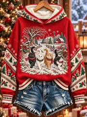 Sweat-shirt de Noël imprimé pour femmes