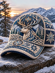 Bonnet unisexe nordique pour l’automne et l’hiver, motifs animaux
