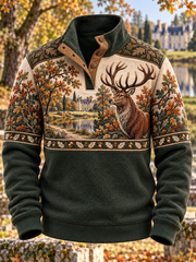 Sweat à capuche quatre boutons – Culture de la saison de chasse masculine