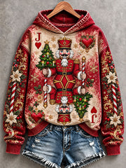 Casse-Noisette de Noël et Jack of Hearts cartes à jouer Hoodies femmes