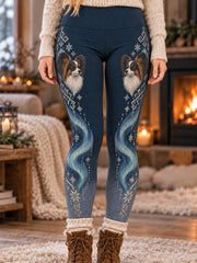 Leggings rétro de style nordique dégradé pour chien