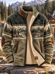Veste à motif de pêche traditionnelle pour hommes