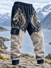 Pantalon de survêtement décontracté pour homme, motif viking