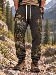 Pantalons décontractés Wilderness Trail Print Hike Lovers pour hommes