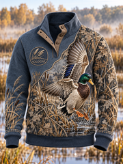 Sweat à capuche quatre boutons – Culture de la saison de chasse masculine