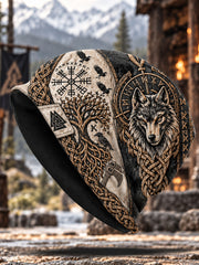 Casquette à Capuche en Molleton Motif Viking