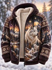 Veste en flanelle à motifs animaux pour homme, collection automne-hiver nordique