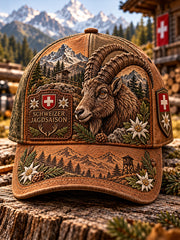 Casquette à imprimé graphique commémoratif pour la saison de chasse des hommes