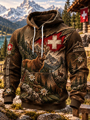 Sweat à capuche pour homme avec imprimé graphique saison de chasse